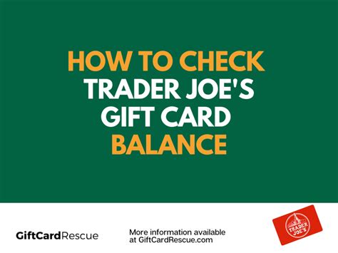 Trader Joe'S Gift Card Balance